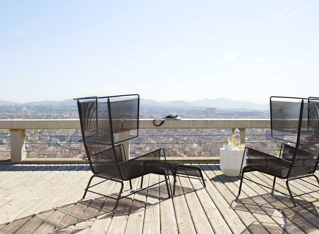 Fifty Outdoor Armchair, Black