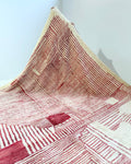 Vintage Moroccan Rug - Rose and Cream
