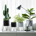 Maja - Circular Ceramic Planter & Stand